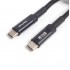 Интерфейсный кабель Awei Type-C to Type-C CL-117T 100W 5A 1m Чёрный