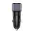 Автомобильное зарядное устройство LDNIO C510Q 2*USB（A,C) Lightning Чёрный