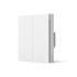 Настенный выключатель двухклавишный Aqara Smart Wall Switch H1 (With Neutral, Double Rocker)
