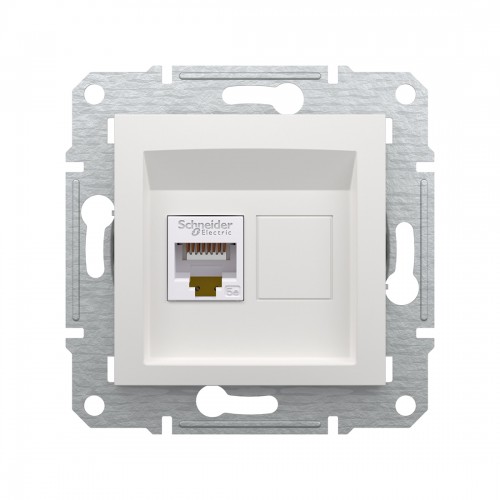 Розетка компьютерная SE EPH4370121 Asfora RJ45 кат. 5е механизм белый