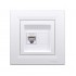 Розетка компьютерная SE EPH4700121 Asfora RJ45 кат. 6 в сборе белый