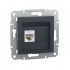 Розетка компьютерная SE EPH4300171 Asfora RJ45 кат. 5е механизм антрацит