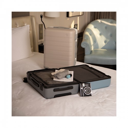 Чемодан NINETYGO Rhine Luggage 28 Moonlight white+Mocha brown