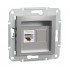 Розетка компьютерная SE EPH4300161 Asfora RJ45 кат.5e механизм алюминий