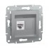 Розетка компьютерная SE EPH4700161 Asfora RJ45 кат.6e механизм алюминий