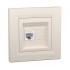 Розетка компьютерная SE EPH4700123 Asfora RJ45 кат. 6 в сборе кремовый
