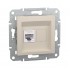 Розетка компьютерная SE EPH4770123 Asfora RJ45 кат. 6 механизм кремовый