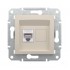Розетка компьютерная SE EPH4770123 Asfora RJ45 кат. 6 механизм кремовый
