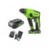 Перфоратор аккумуляторный бесщеточный Greenworks GD24SDS1K2 24V c 1хАКБ 2Ач и ЗУ в сумке